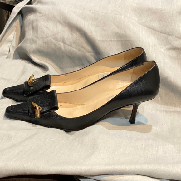 Jimmy Choo Black Pump Low Heel Size EU 40 - Picture 4 of 17